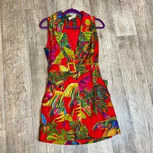 Farm Rio Urban Jungle Belted Mini Dress